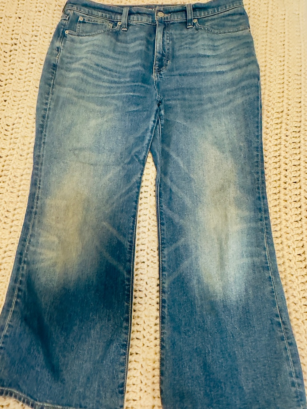 J.Crew High Rise Cropped Kick Out Jeans 30P Petite Semi-Stretch